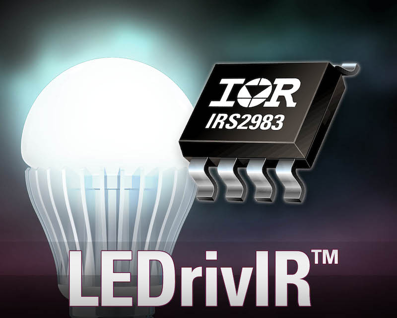 IR’s LEDrivIR control IC simplifies design, reduces part count 